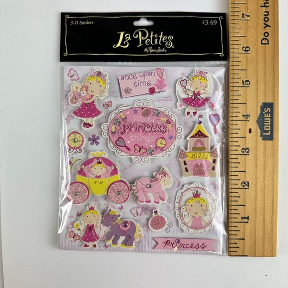 Princess-Themed 3D & Cardstock Stickers Bundle La Petites Recollections - Picture 3 of 4